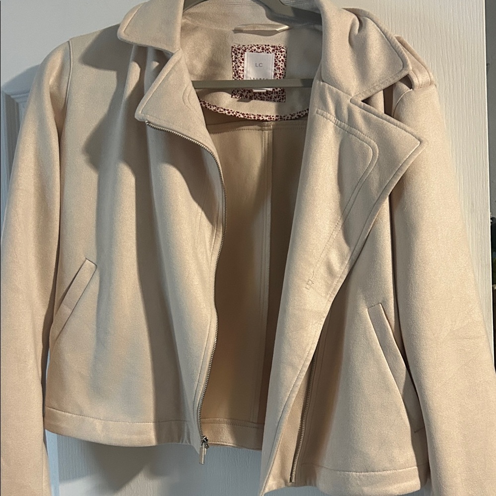 LC Lauren Conrad light pink Cream Blazer